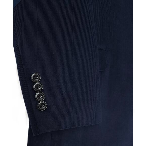 Nautica Men's Modern-Fit Active Stretch Corduroy Sport Coat Navy Solid 50R NWT - Picture 5 of 7